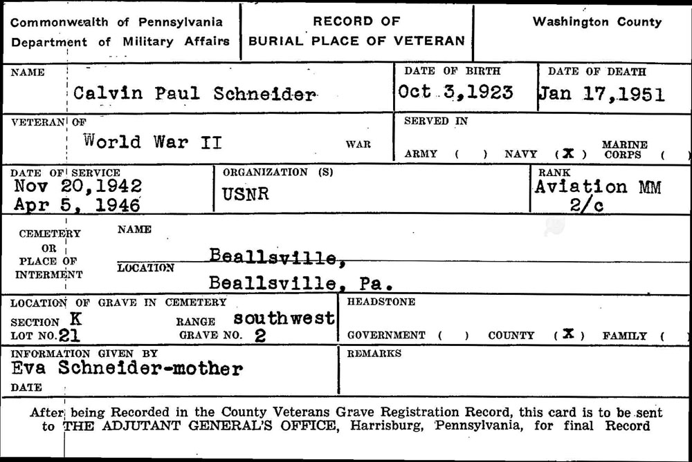 Calvin Paul Schneider